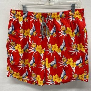 RAINFOREST Red and Yellow Cargo Shorts